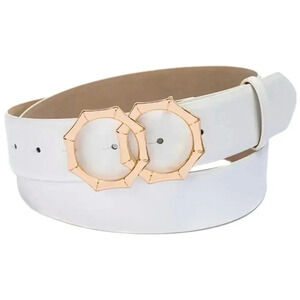 INC International Concepts Womens Double-Circle Bamboo-Buckle Belt, Brand New🌺